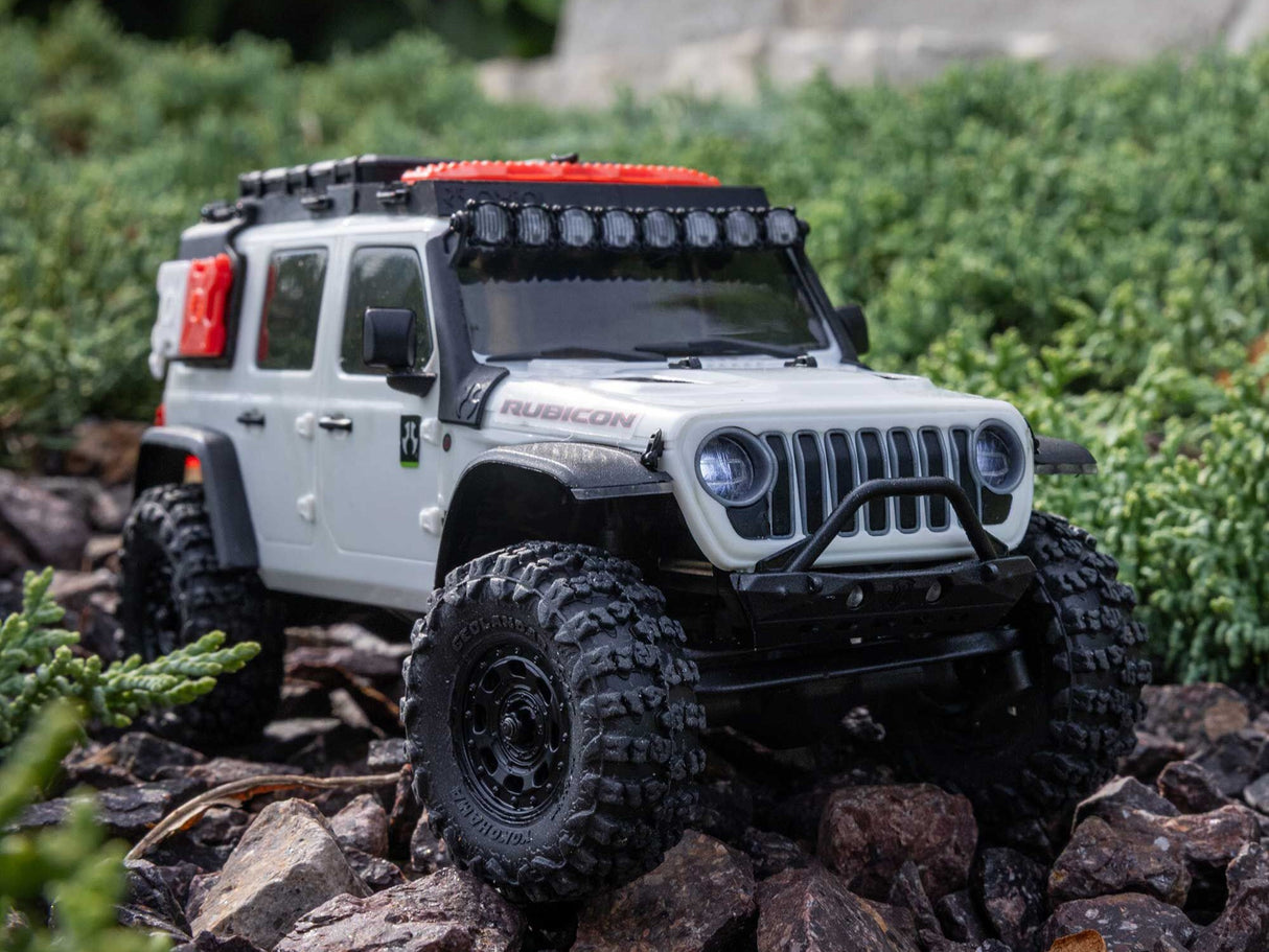 Axial 1/30 SCX30 Jeep Wrangler JLU 4X4 RTR Rock Crawler White - FOR PRE ORDER - EXPECTED DECEMBER
