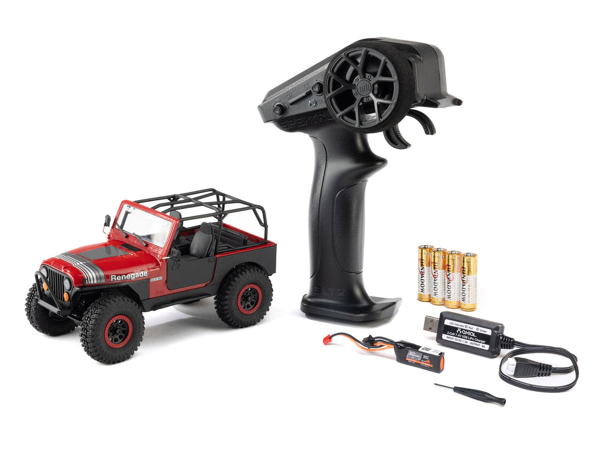 Axial 1/30 SCX30 Jeep CJ-7 GenRight 4X4 RTR - Red - Pre Order - Expected Early November