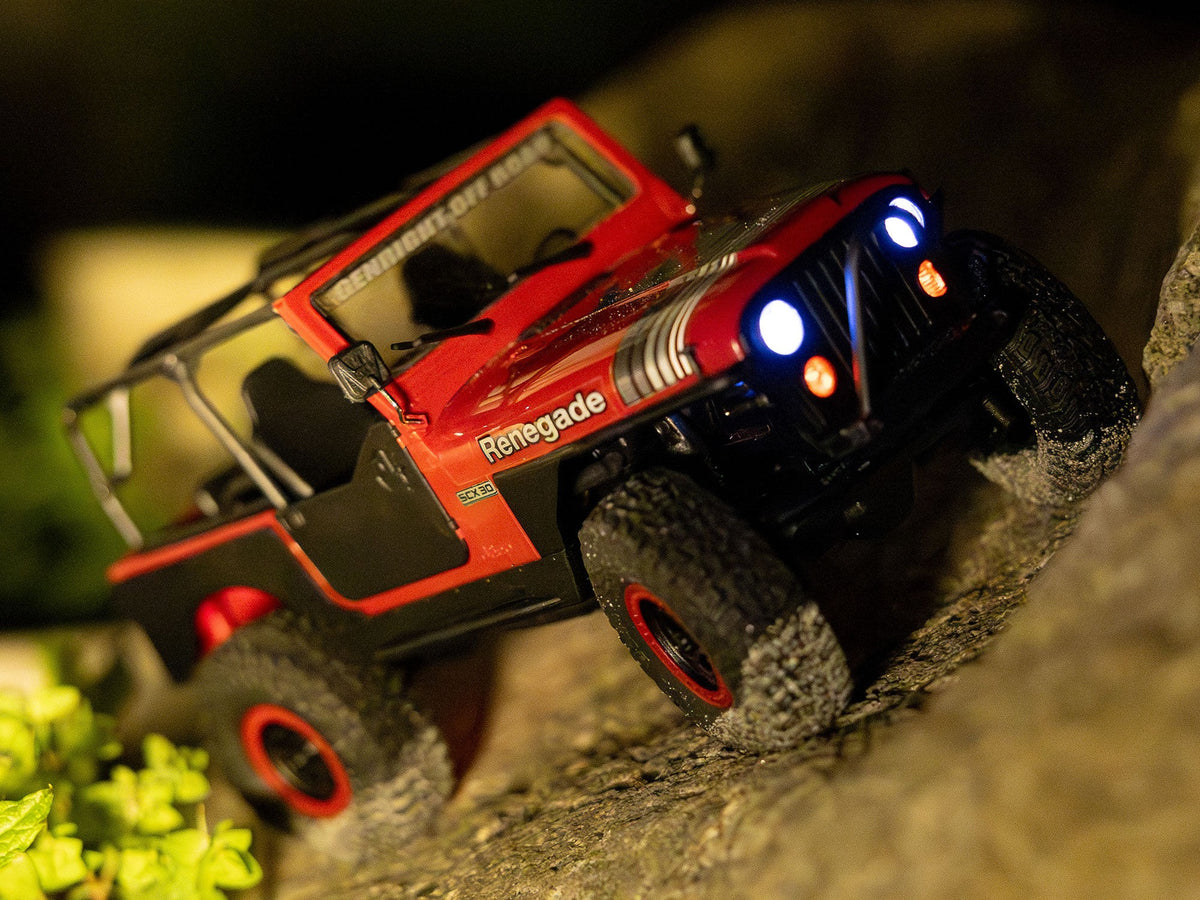 Axial 1/30 SCX30 Jeep CJ-7 GenRight 4X4 RTR - Red - Pre Order - Expected Early November