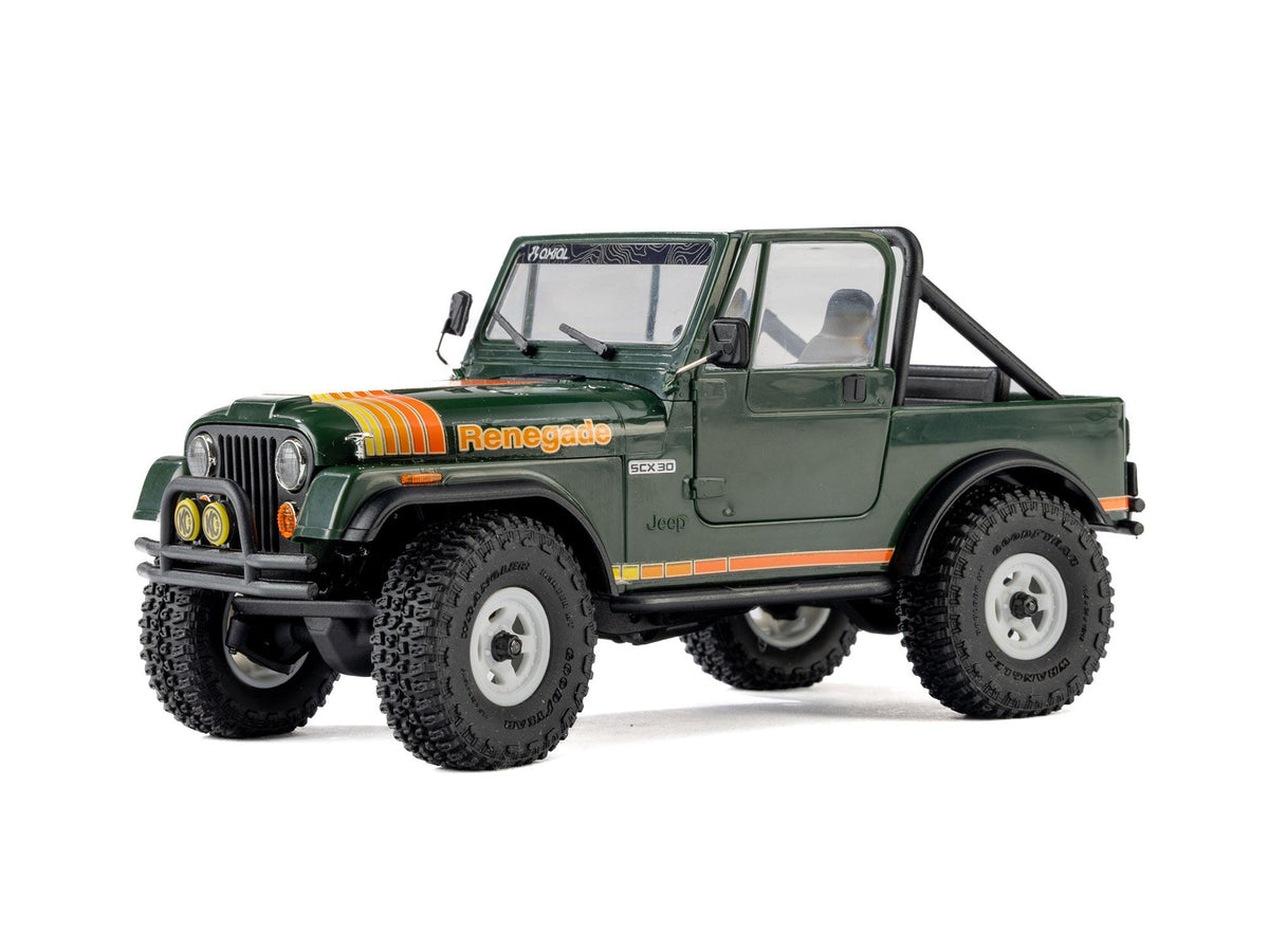 Axial 1/30 SCX30 Jeep CJ-7 GenRight 4X4 RTR - Green - Pre Order - Expected Early November