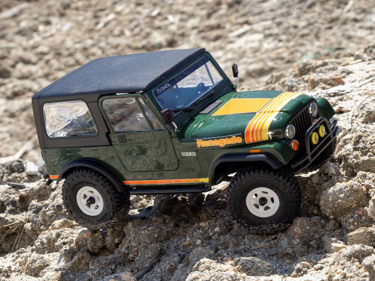 Axial 1/30 SCX30 Jeep CJ-7 GenRight 4X4 RTR - Green - Pre Order - Expected Early November