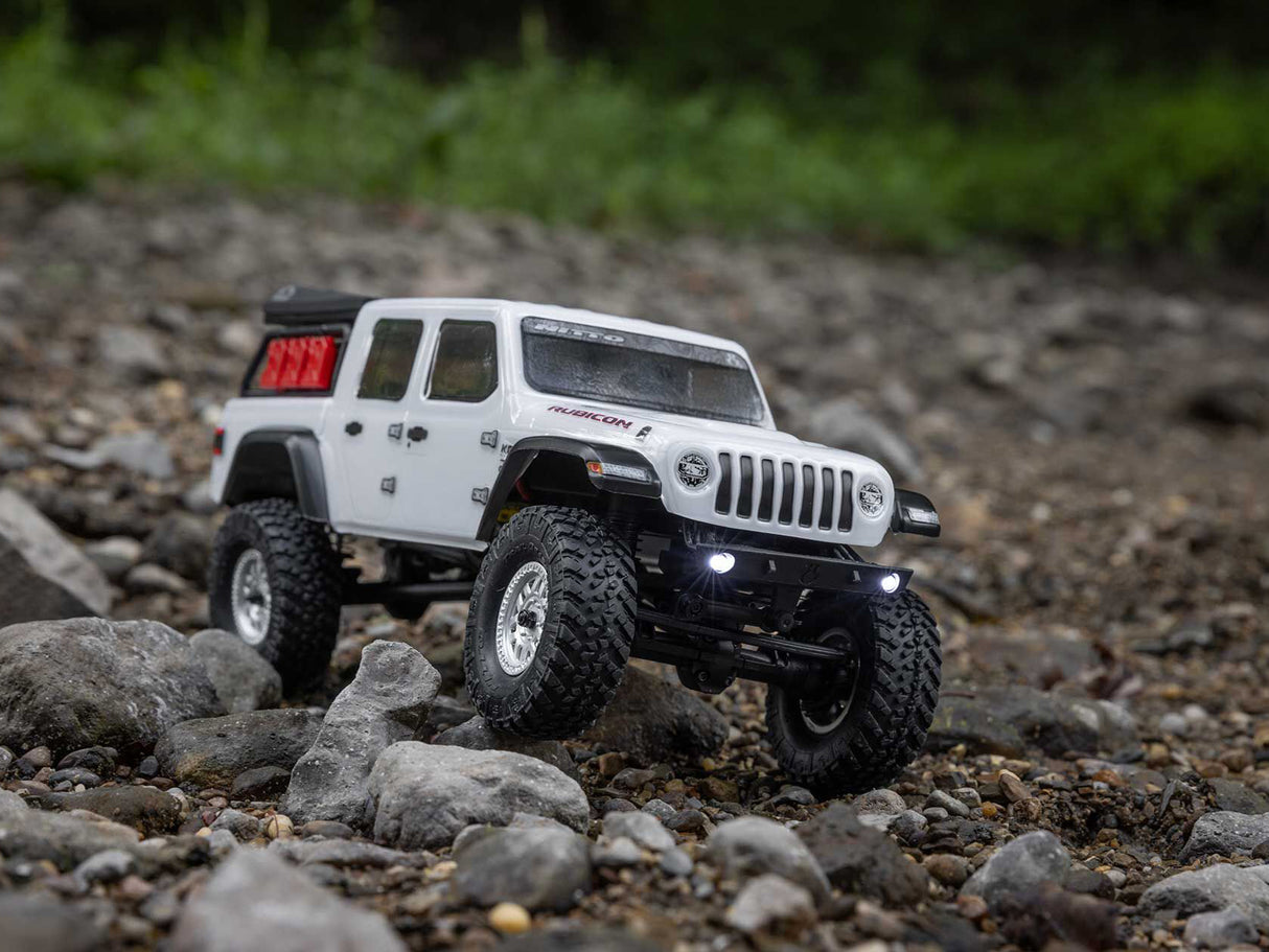 Axial SCX24 Jeep Gladiator 4WD Rock Crawler RTR - White