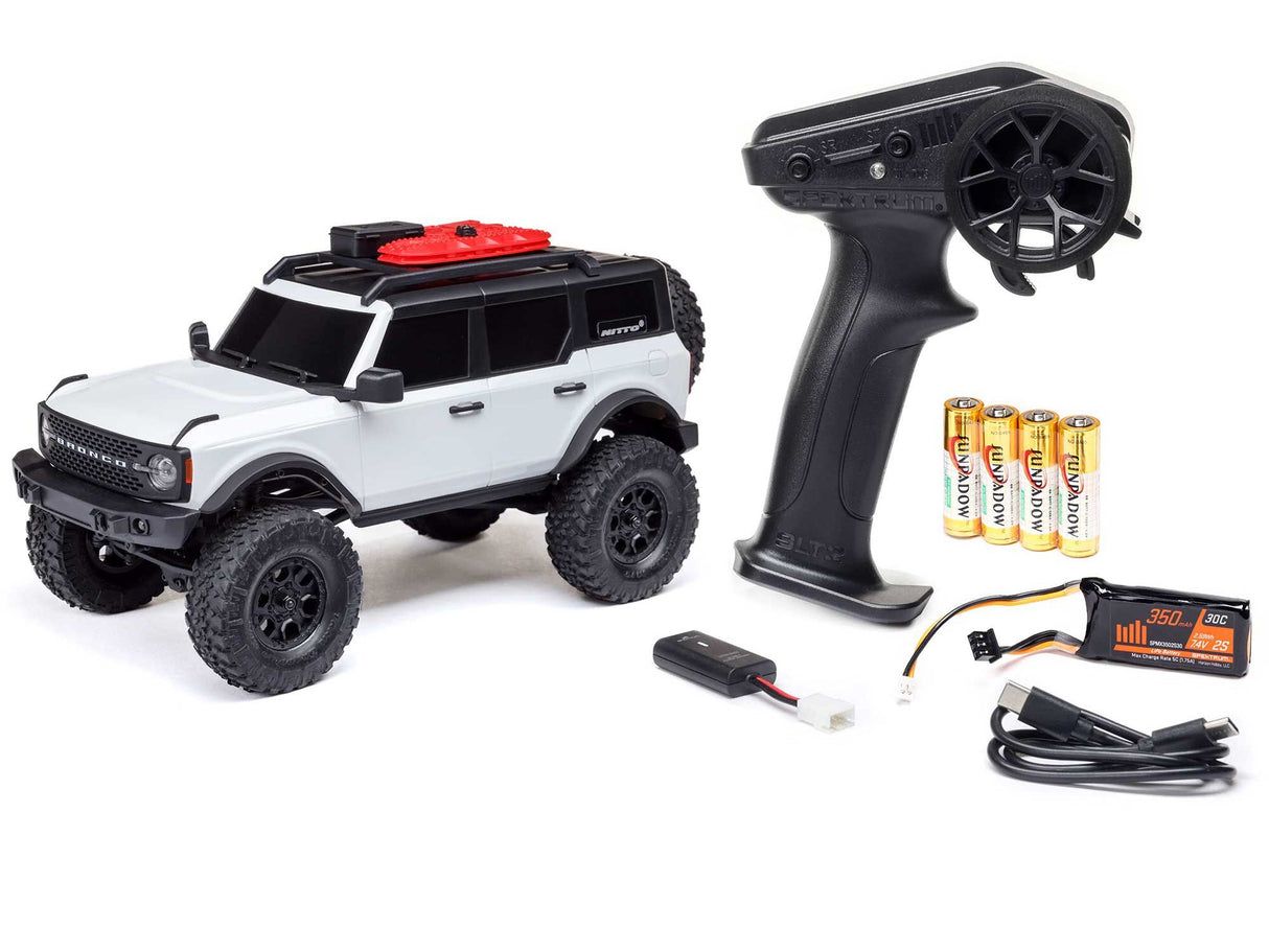 Axial 1/24 SCX24 Ford Bronco 4X4 RTR (inc Battery & Charger) White