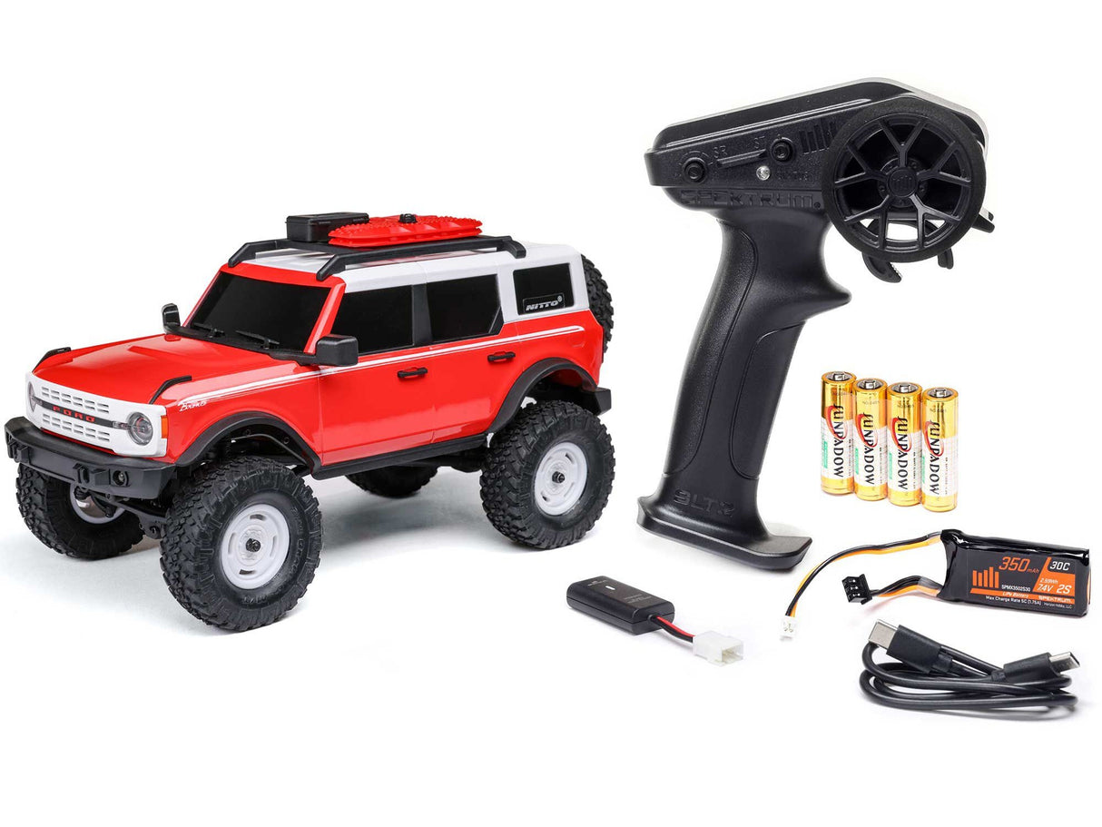 Axial 1/24 SCX24 Ford Bronco 4X4 RTR (inc Battery & Charger) Red