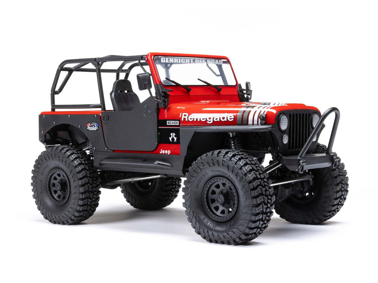 Axia1/10 SCX10 III Jeep CJ-7 4WD Brushed - Red
