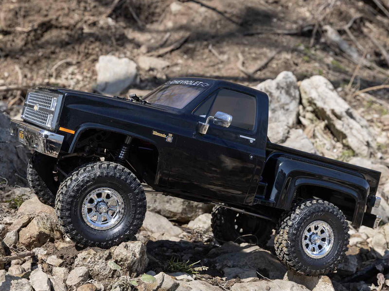 Axial 1/10 SCX10 III Base Camp 1982 Chevy K10 4X4 - Ready to Run - Black- PRE ORDER ONLY - DUE MID AUGUST