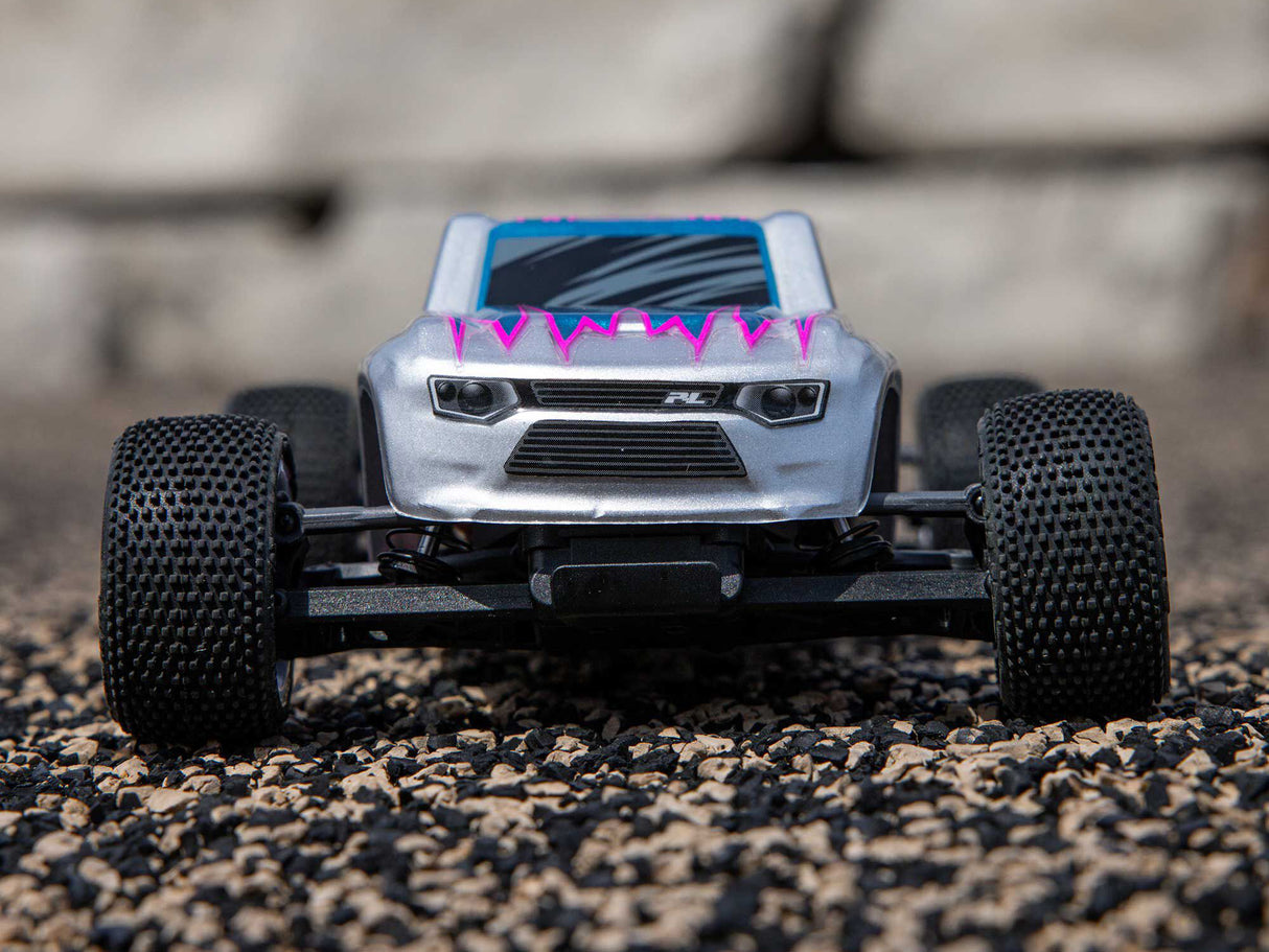 Losi 1/28 Micro-T 2WD Stadium Truck RTR Silver