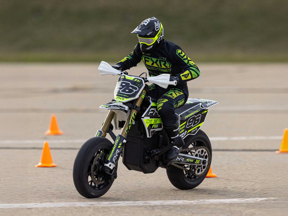 Losi 1/4 Promoto-SM FXR Supermoto Motorcycle RTR Basic - Includes a set of new Off Road Wheels and Tyres