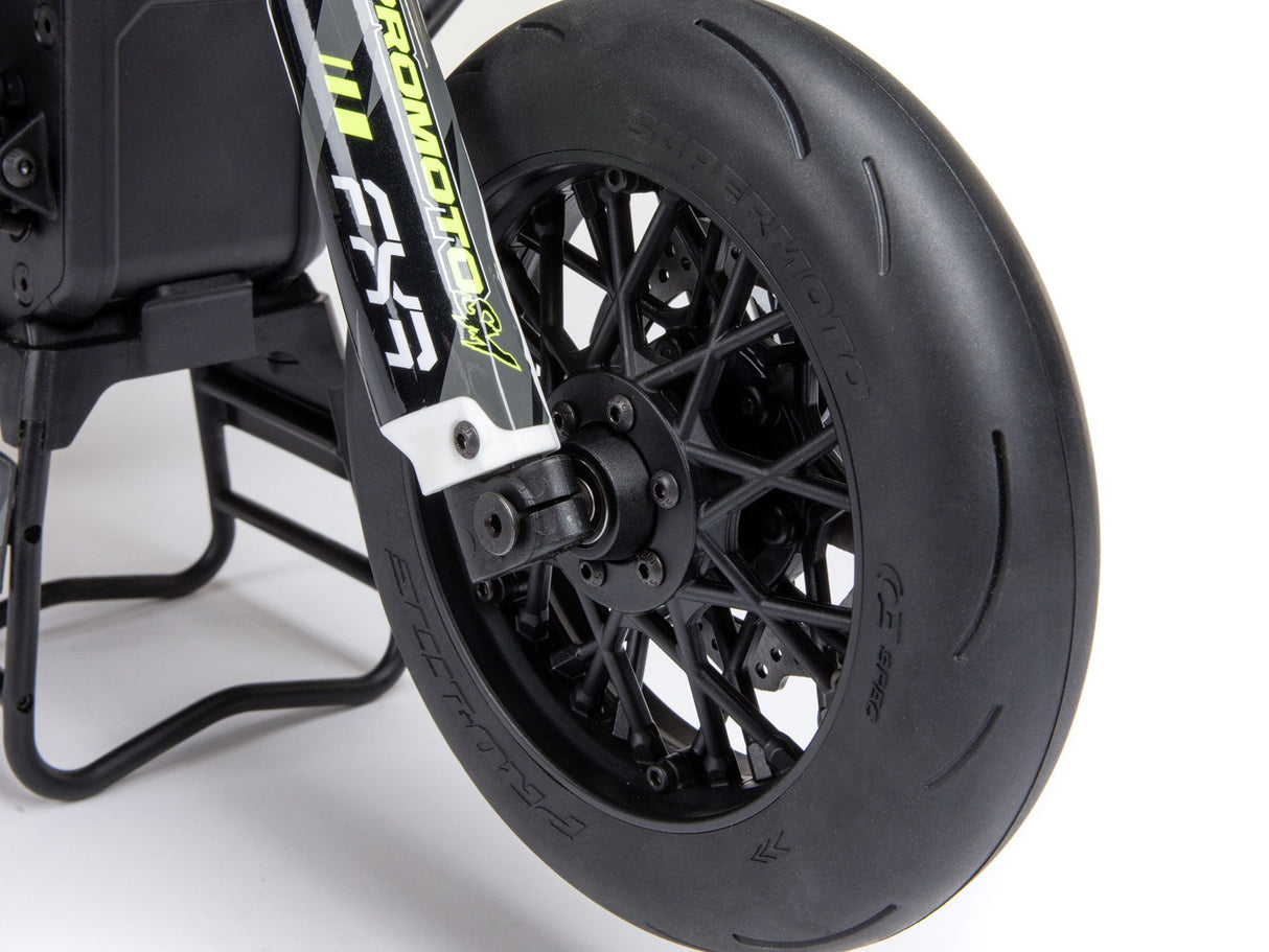 Losi 1/4 Promoto-SM FXR Supermoto Motorcycle RTR Basic - Includes a set of new Off Road Wheels and Tyres