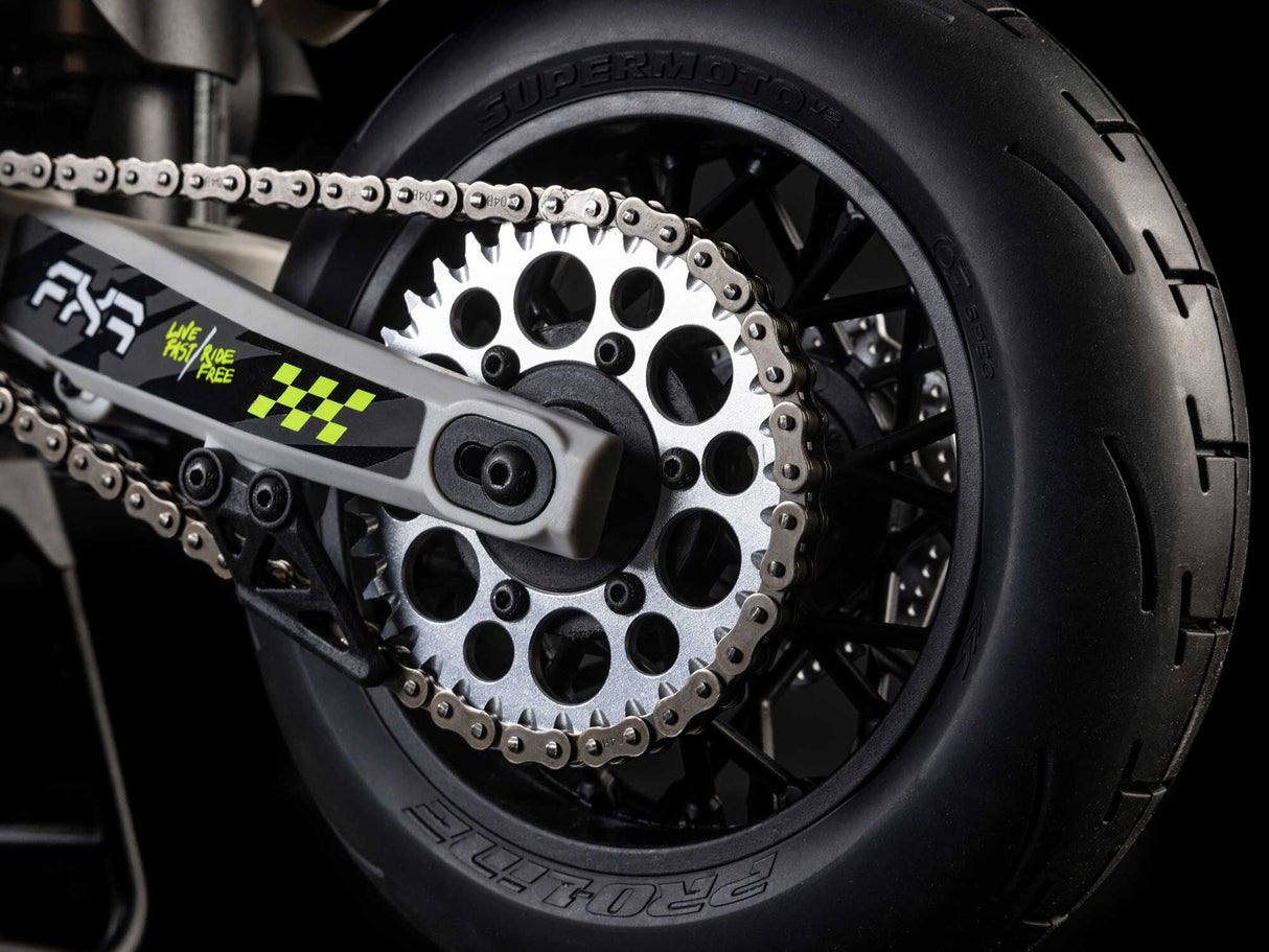 Losi 1/4 Promoto-SM FXR Supermoto Motorcycle RTR Basic - Includes a set of new Off Road Wheels and Tyres