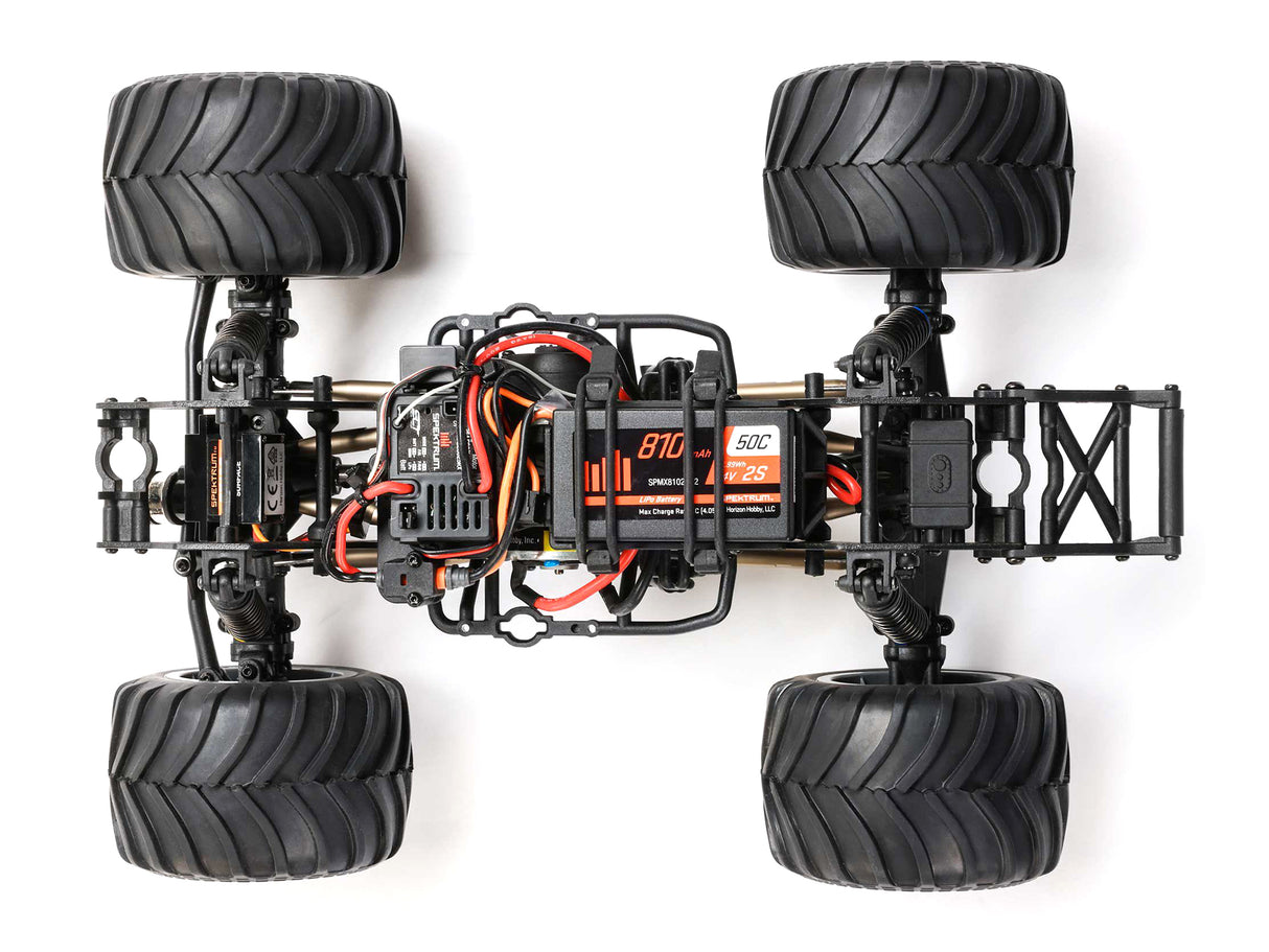 Losi 1/18 Mini LMT Zombie 2S 4X4 RTR Brushed Monster Truck