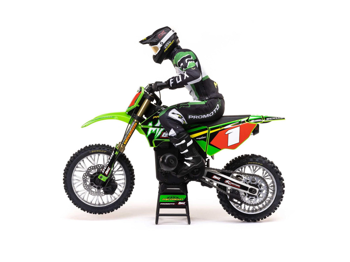 Losi 1/4 Promoto-MX Motorcycle RTR with Battery and Charger - Pro  - LOS06002 - GREEN