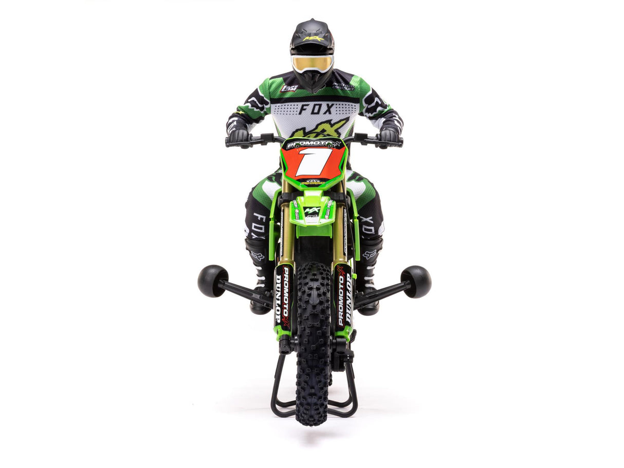 Losi 1/4 Promoto-MX Motorcycle RTR with Battery and Charger - Pro  - LOS06002 - GREEN