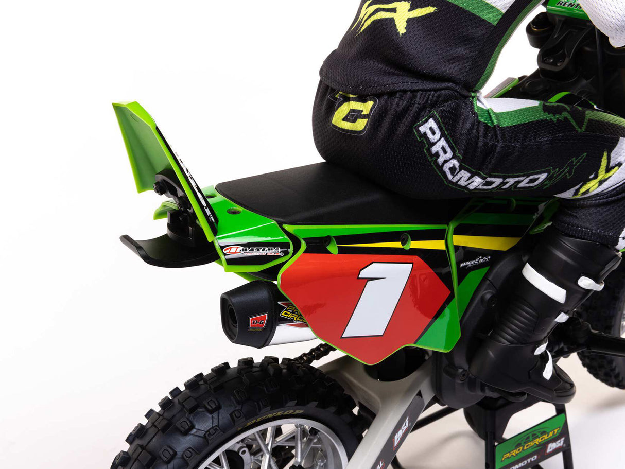 Losi 1/4 Promoto-MX Motorcycle RTR with Battery and Charger - Pro  - LOS06002 - GREEN