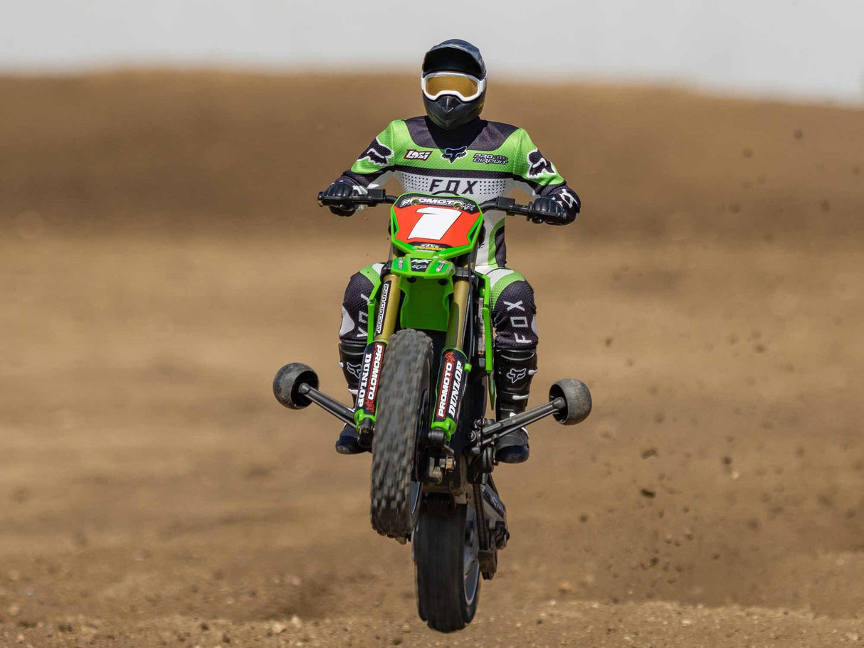 Losi 1/4 Promoto-MX Motorcycle RTR with Battery and Charger - Pro  - LOS06002 - GREEN