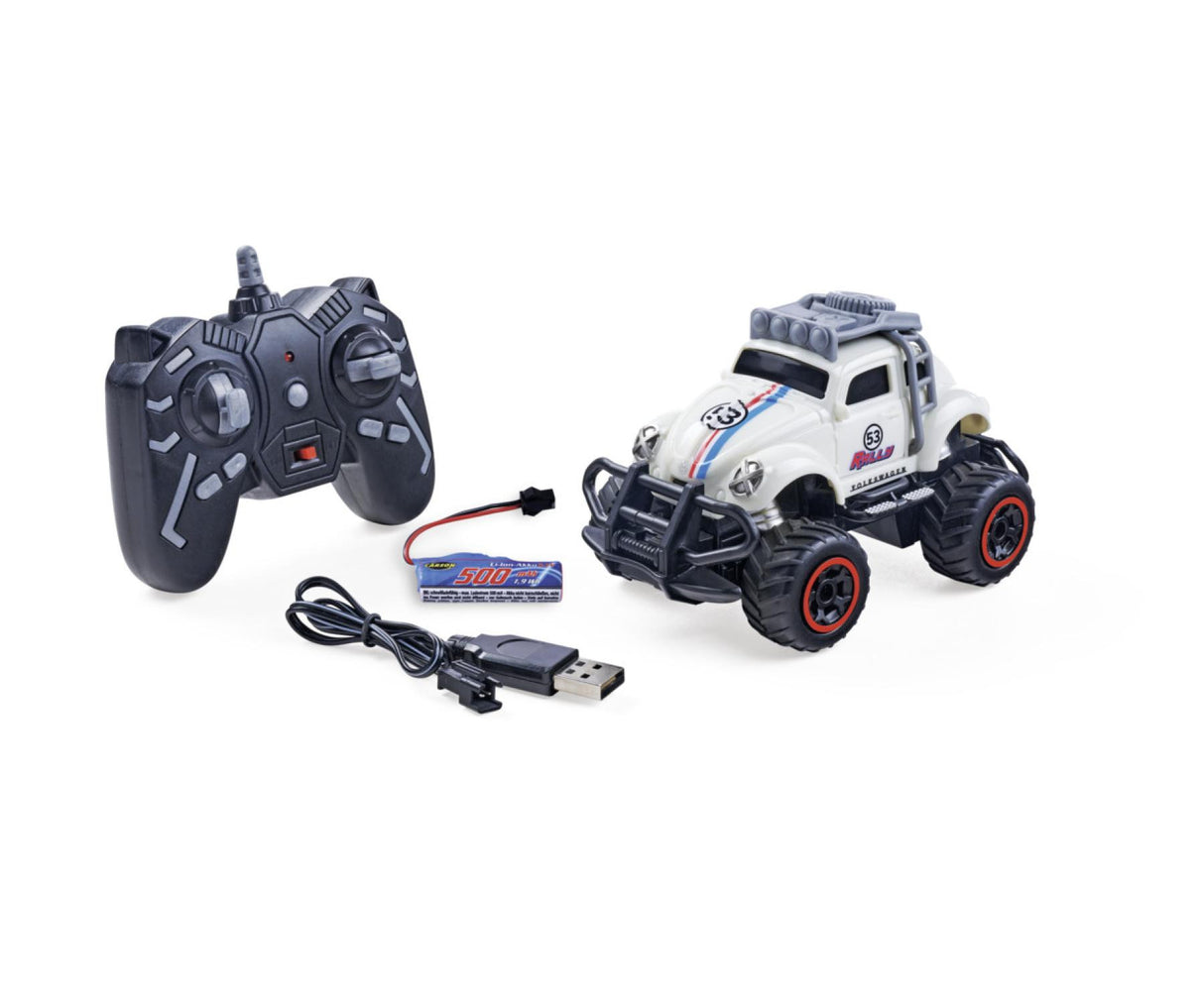 CARSON 1:32 Volkswagen Beetle Rally 2.4GHz RTR White