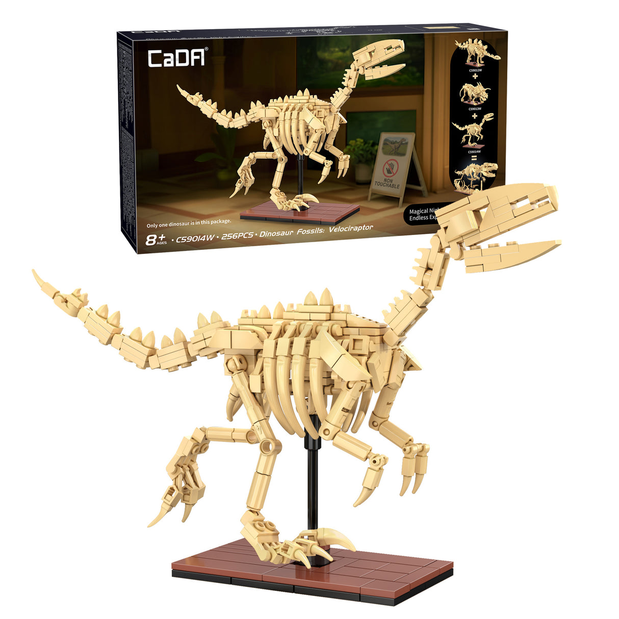 Dinosaur Fossils: Velociraptor - 256 pcs
