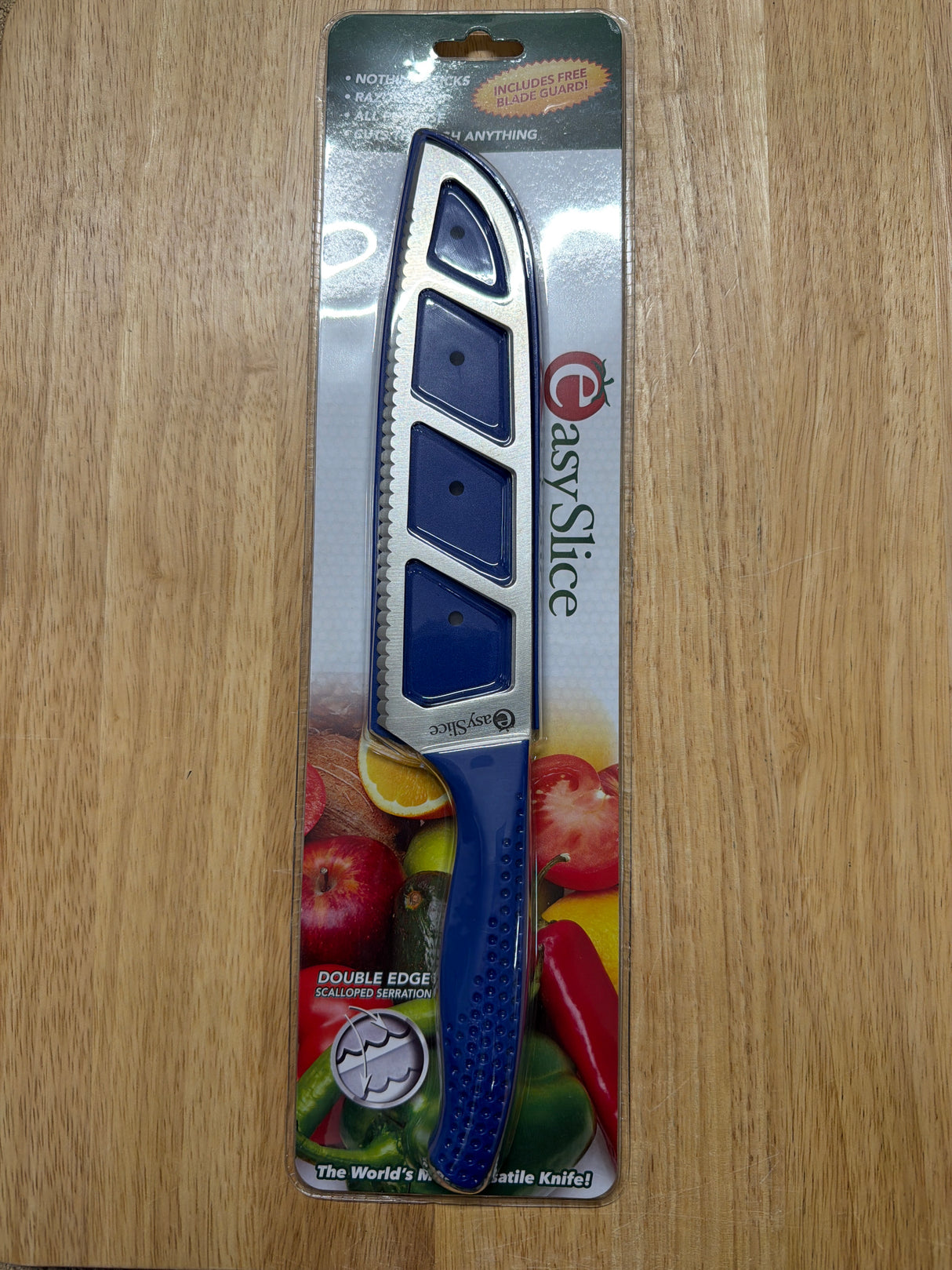 EASYSLICE 195MM (8 Inch) Kitchen Cutting Utensils Knife With Scalloped Double Serrations