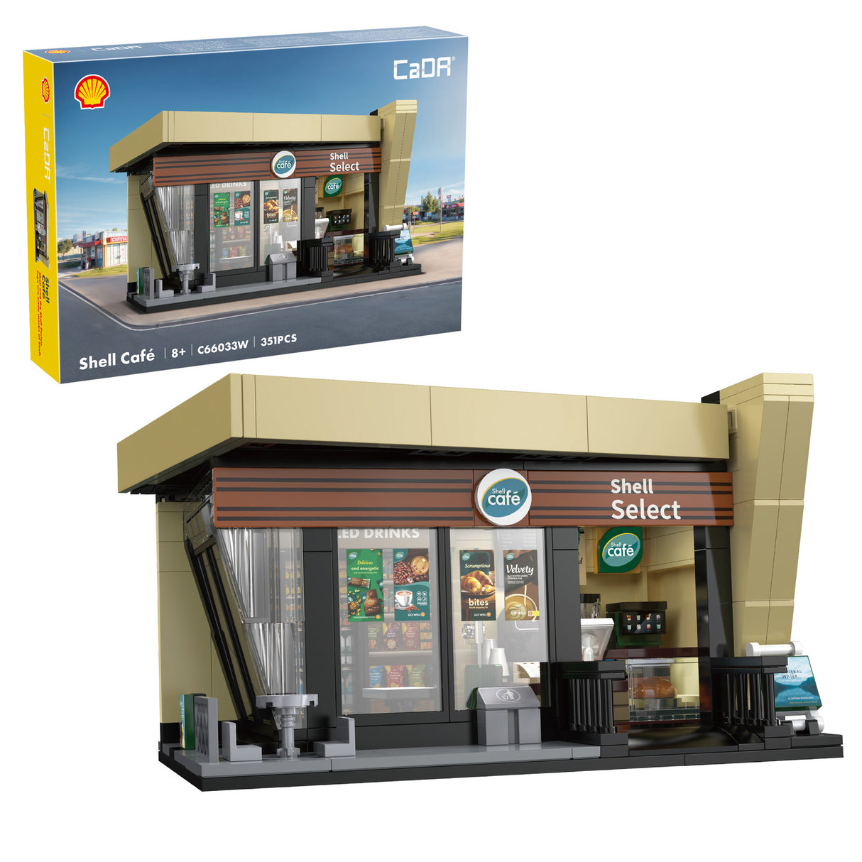 CADA / DOUBLE E Shell Select Coffee Shop Café - 351 pcs C66033W