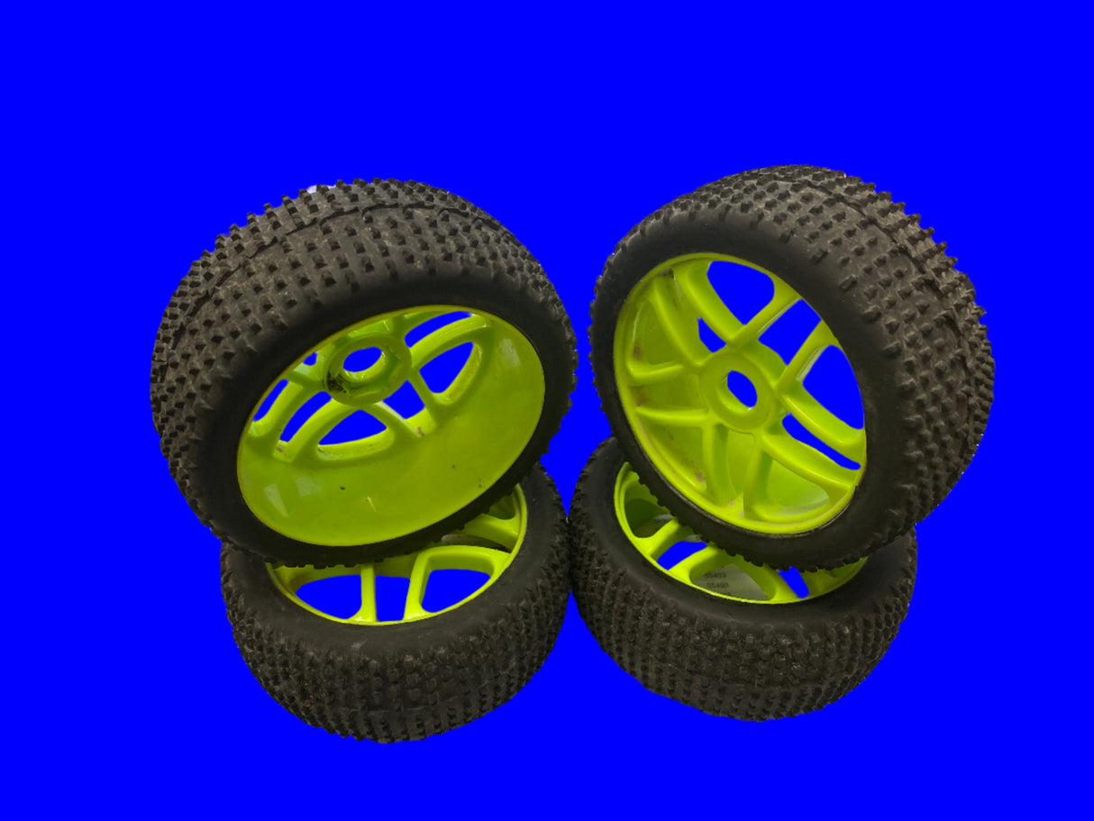 1/8 Wheels and Tires - 5 Spoke - Set of 4 - SECOND HAND