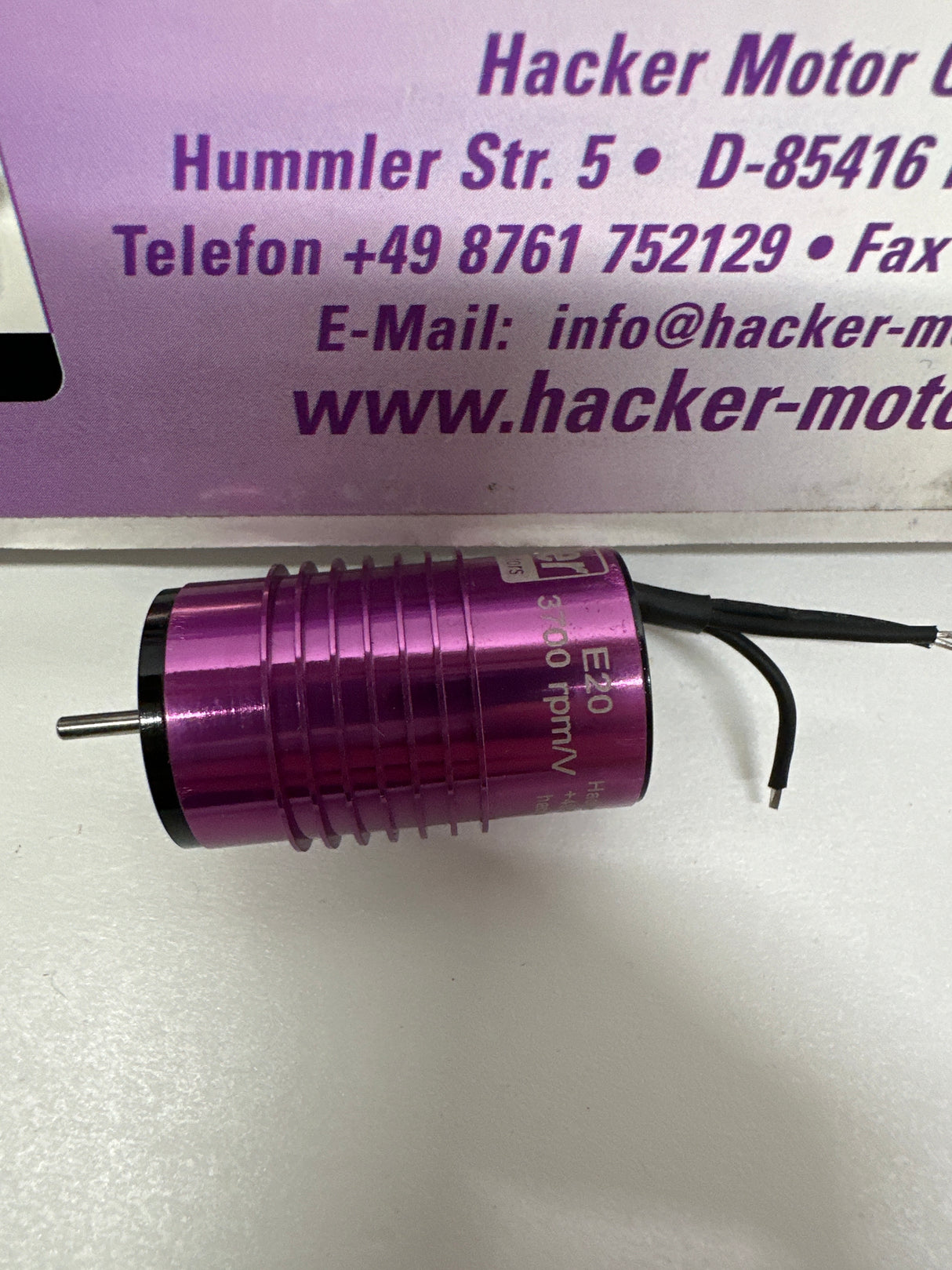 Hacker E20 EFLM3000 E-flite Hacker E3-37 Brushless Inrunner Motor 3700kV