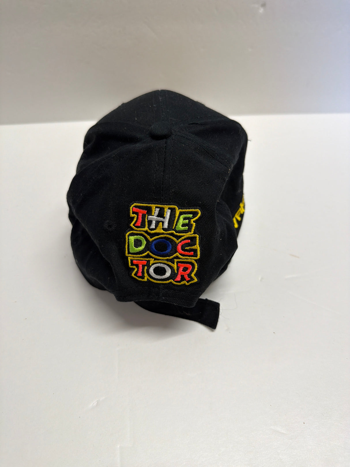 VALENTINO ROSSI VR 46 (in Yellow & orange) Baseball Cap Black Team Logo the Doctor (second hand)