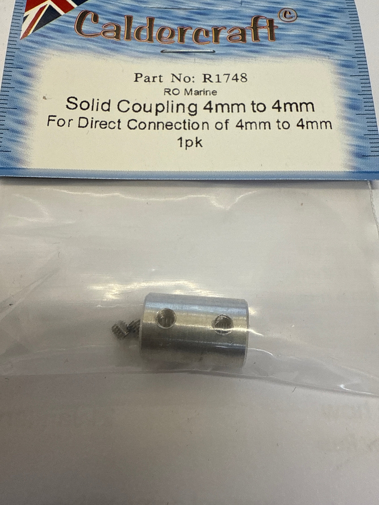 Caldercraft Solid Coupling 4mm to 4mm R1748