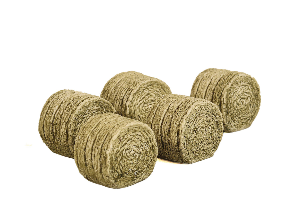 Five Round Hay Bales