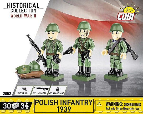 COBI POLISH INFANTRY 1939 30 PCS HC WWII 2052