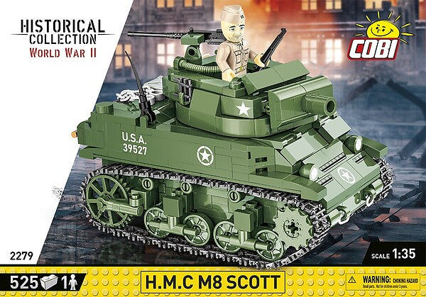 COBI H.M.C M8 SCOTT 519 PCS HC WWII 2279