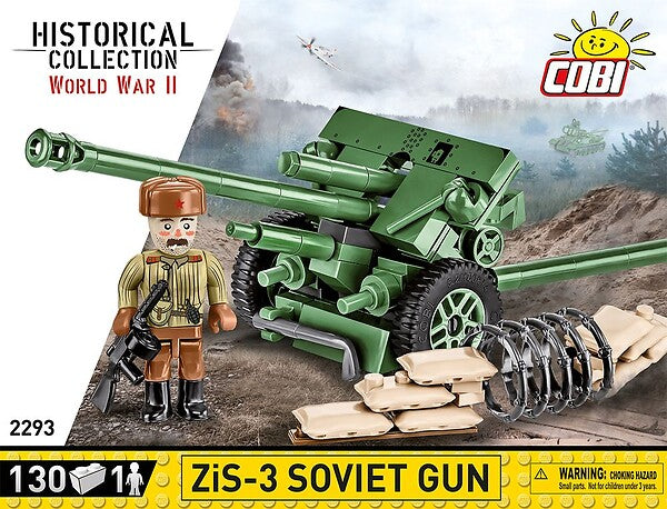 COBI ZIS 3-76MM DIVISION GUN M1942 130 PCS HC WWII 2293