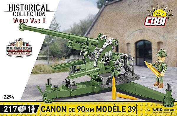 COBI FRENCH 90MM ANTI-AIRCRAFT 206 PCS HC WWII 2294