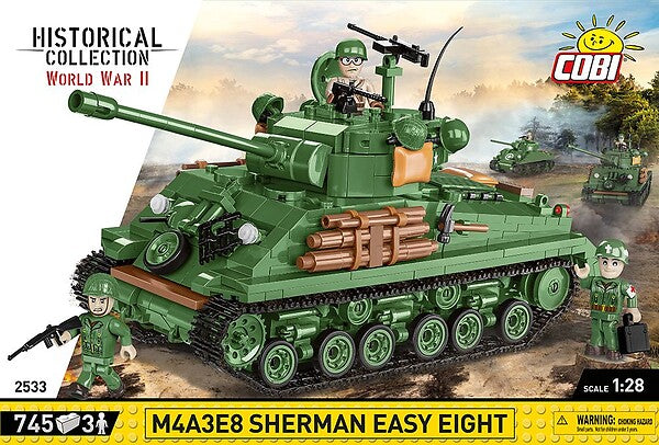 COBI M4A3E8 SHERMAN EASY EIGHT 745 PCS HC WWII 2533