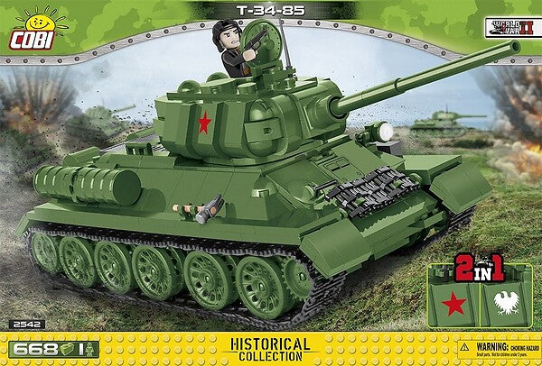 COBI T 34-85 668 PCS HC WWII 2542