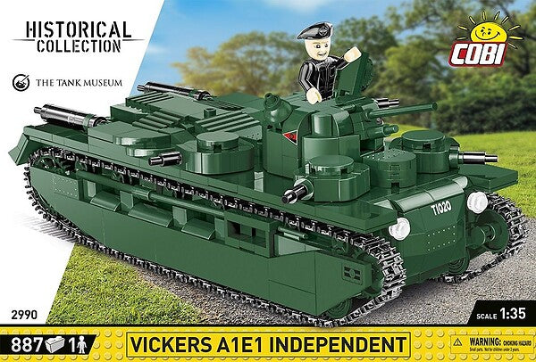 COBI VICKERS A1E1 INDEPEN 886 PCS HC GREAT WAR 2990