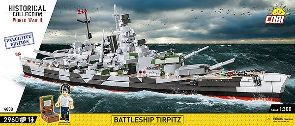 COBI BATTLESHIP TIRPITZ LD.ED - EXECUTIVE EDITION 2920 PCS HC WWII 4838