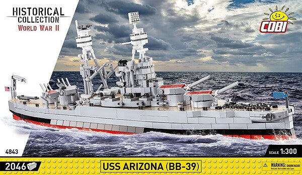 COBI USS ARIZONA (BB-39) 2050 PCS HC WII 4843