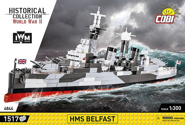 COBI HMS BELFAST IWM 1515 PCS HC WWII 4844