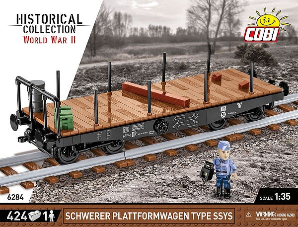 COBI GERMAN RAILWAY SCHWERER PLATTWORMWAGEN TYP SSY TRAINS 6284