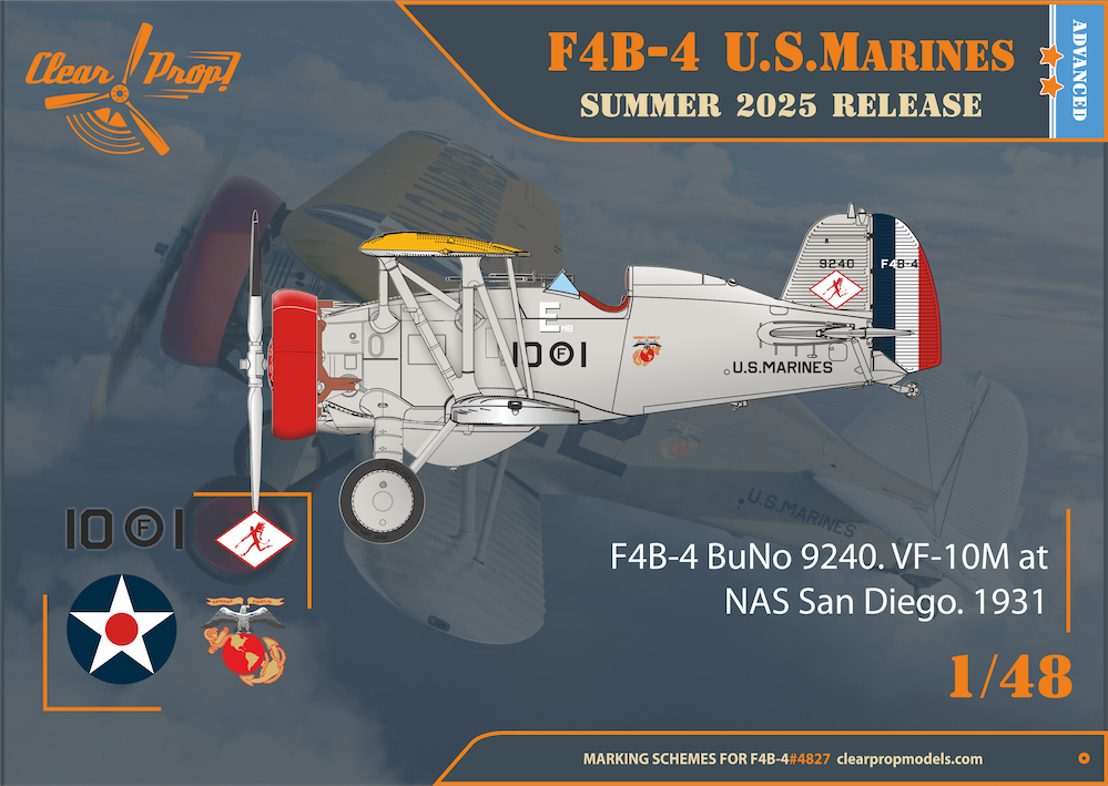 ClearProp 1/48 Boeing F4B-4 US Marines Kit 4827