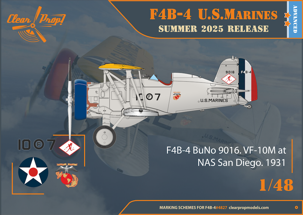 ClearProp 1/48 Boeing F4B-4 US Marines Kit 4827