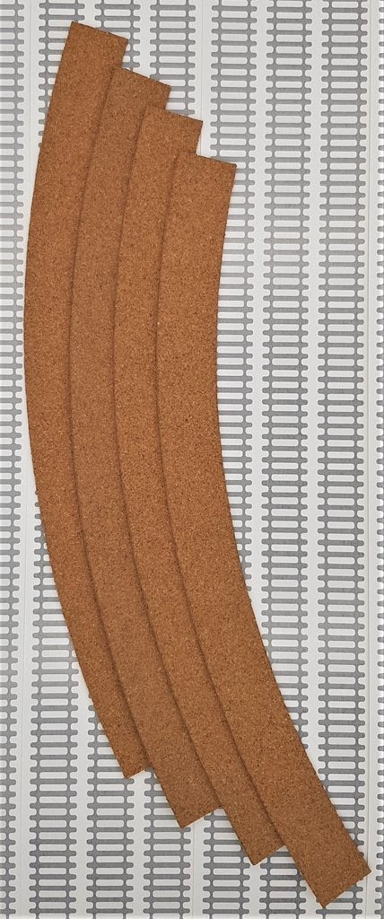 CTPC-NSC8262-4 HORNBY CORK UNDERLAY DOUBLE CURVE 4TH RADIUS