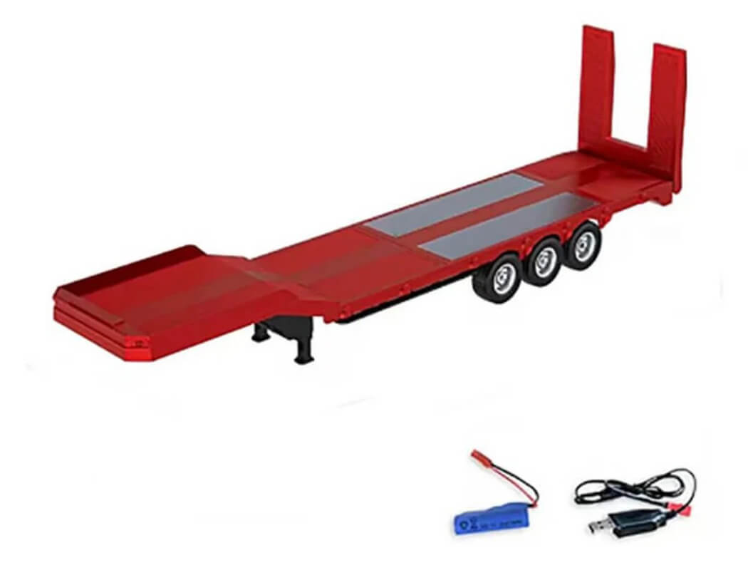 HUINA SCANIA 770S RC HAULAGE TRUCK & TRAILER SET RTR - RED