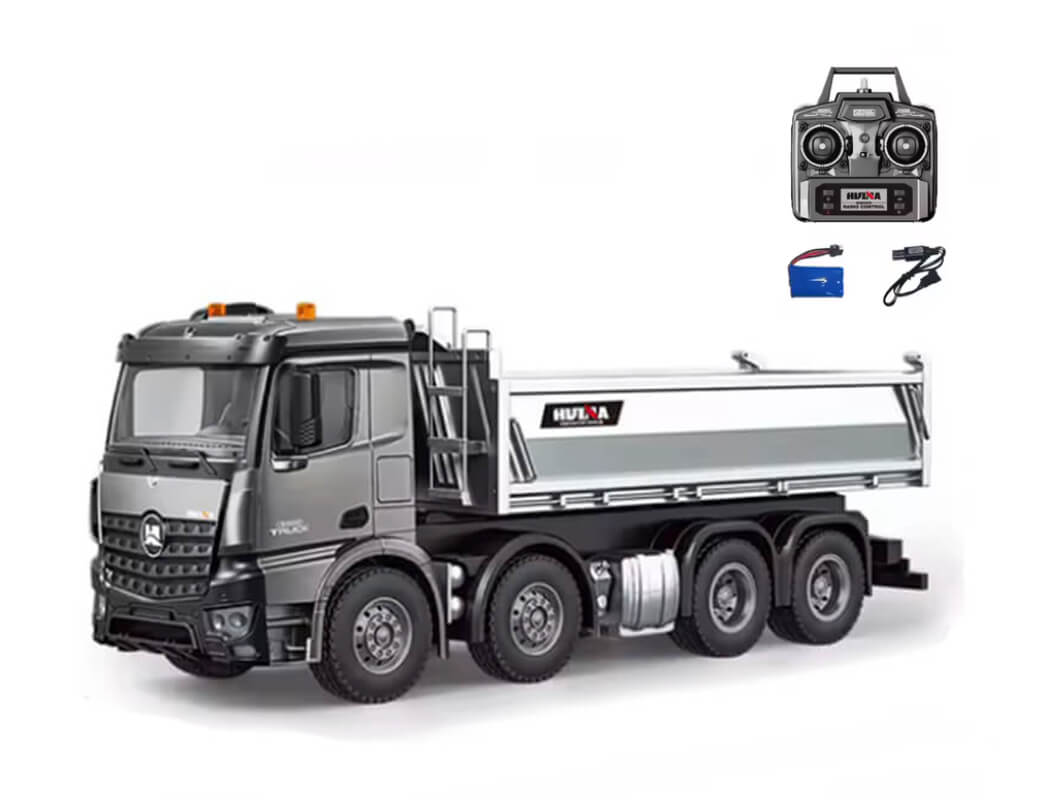 HUINA RC PRO TIPPER DUMPTRUCK 13CH 8-WHEEL WITH METAL BUCKET