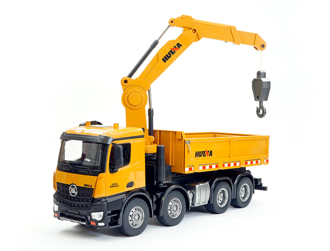 HUINA 1:14 RC TIMBER GRAB 2.4G 8-WHEELER DUMP TRUCK