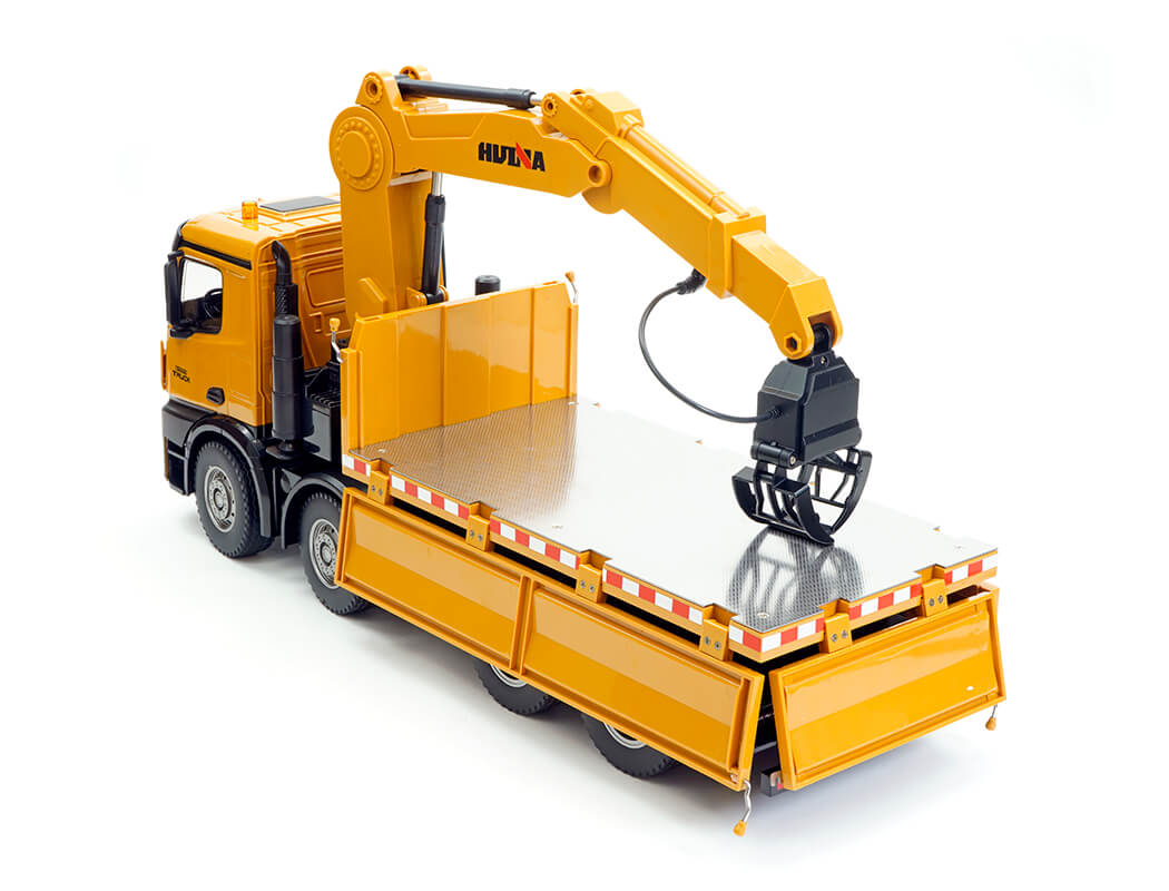 HUINA 1:14 RC TIMBER GRAB 2.4G 8-WHEELER DUMP TRUCK