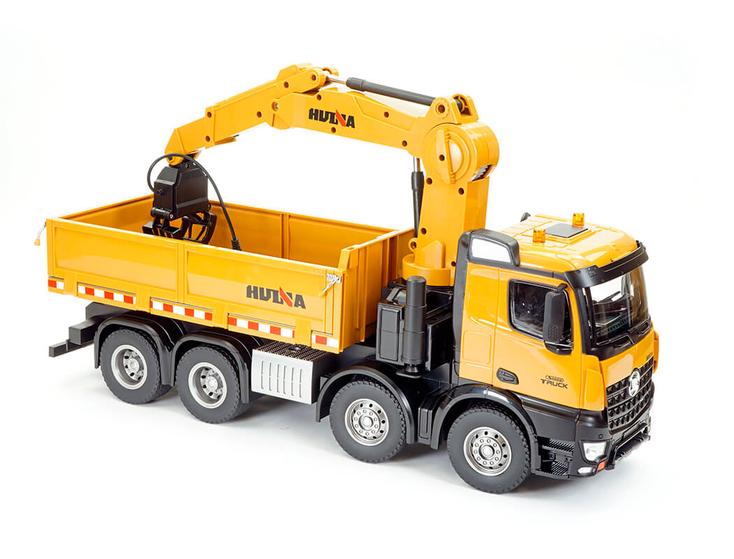 HUINA 1:14 RC TIMBER GRAB 2.4G 8-WHEELER DUMP TRUCK