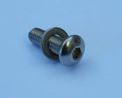 PACK OF 12 M5 X 12mm BUTTON SOCKET SCREWS