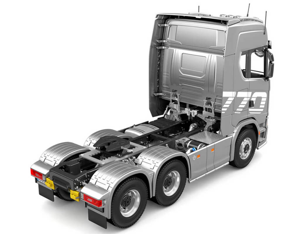 HUINA 1/14 SCANIA K770S-100 6X6 RC HAULAGE TRUCK RTR - SILVER