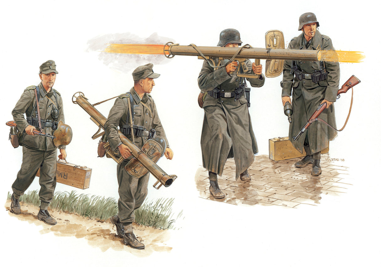 German Anti-Tank Team with Panzerschreck (Gen2) 4 Figures